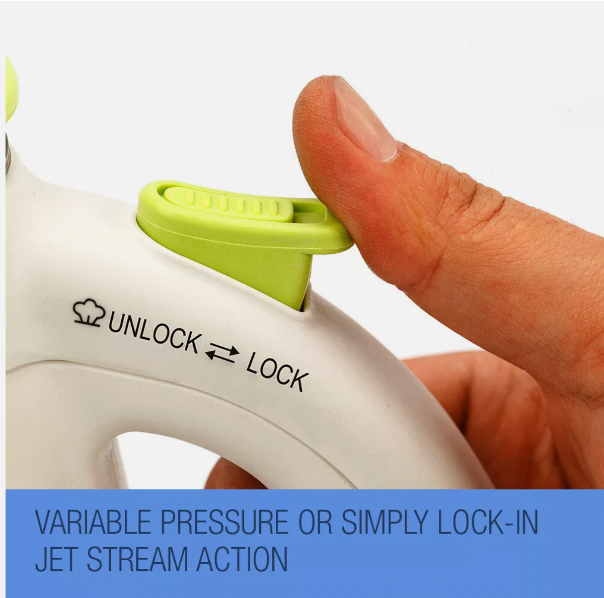 Handheld steam cleaner with nozzle spraying high-pressure steam for cleaning