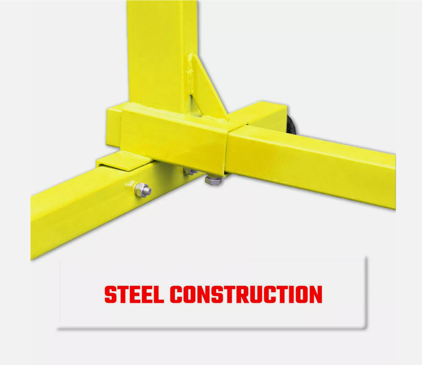 Engine stand base with strong steel construction