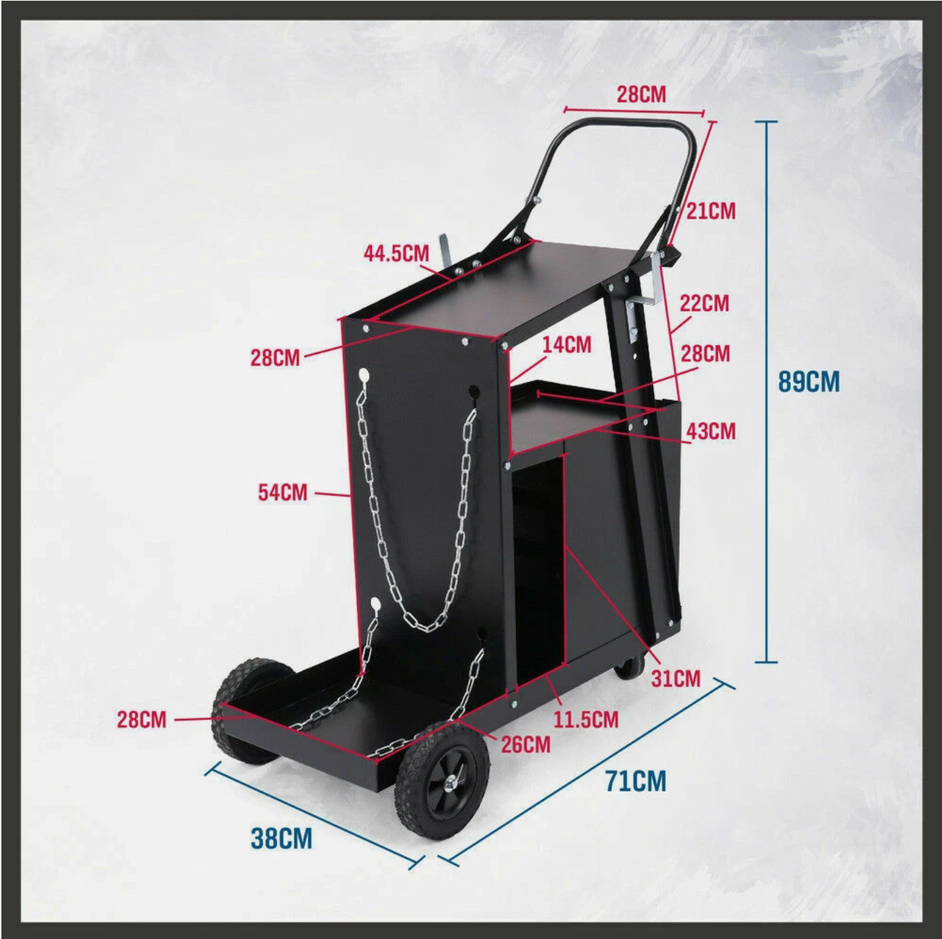 Heavy-Duty Welding Trolley — Organise Your Setup, Move With Ease