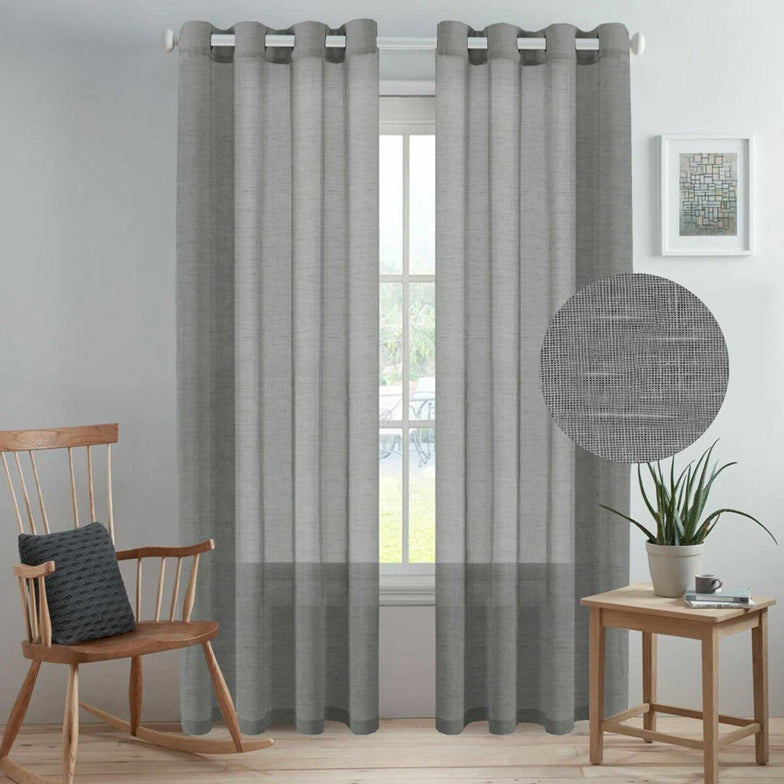 Linen Sheer Curtains - Soft Natural Light, Privacy Maintained