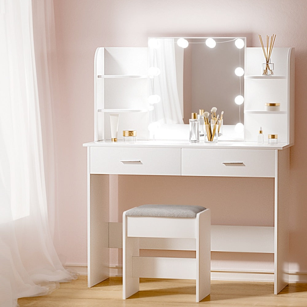 Artiss Dressing Table – Vanity Hollywood Mirror, Perfect Makeup Lighting