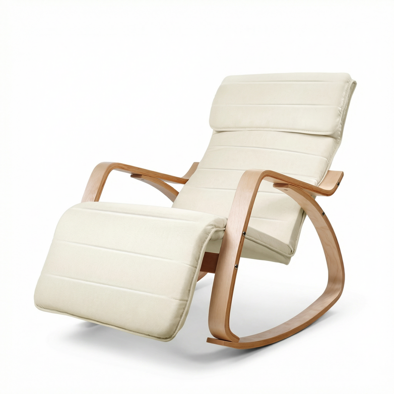 Rocking Armchair - Soothe & Relax, Footrest Included