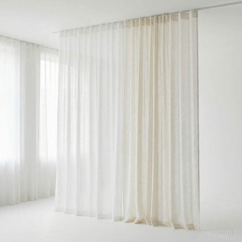Linen Sheer Curtains - Soft Natural Light, Privacy Maintained