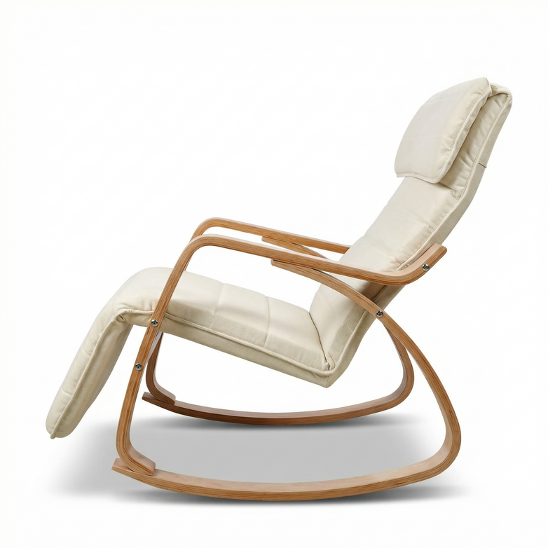 Rocking Armchair - Soothe & Relax, Footrest Included