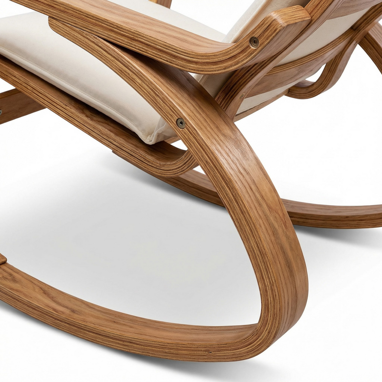 Rocking Armchair - Soothe & Relax, Footrest Included