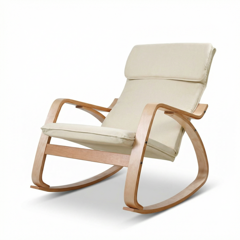 Rocking Armchair - Soothe & Relax, Footrest Included