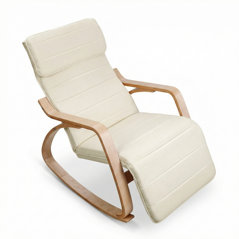 Rocking Armchair - Soothe & Relax, Footrest Included