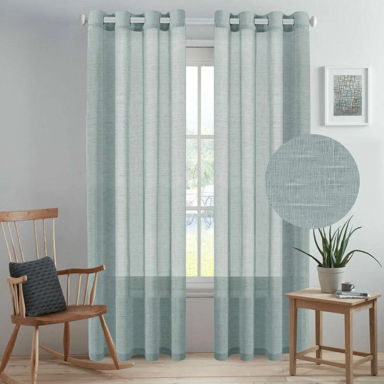 Linen Sheer Curtains - Soft Natural Light, Privacy Maintained