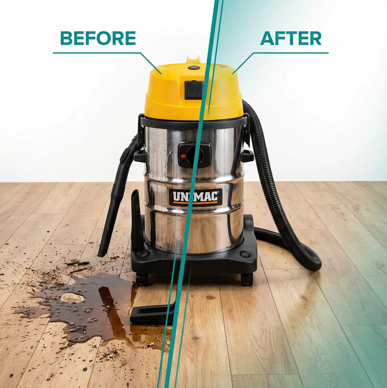 30L Wet/Dry Vacuum – Heavy-Duty Suction, Clean Any Surface