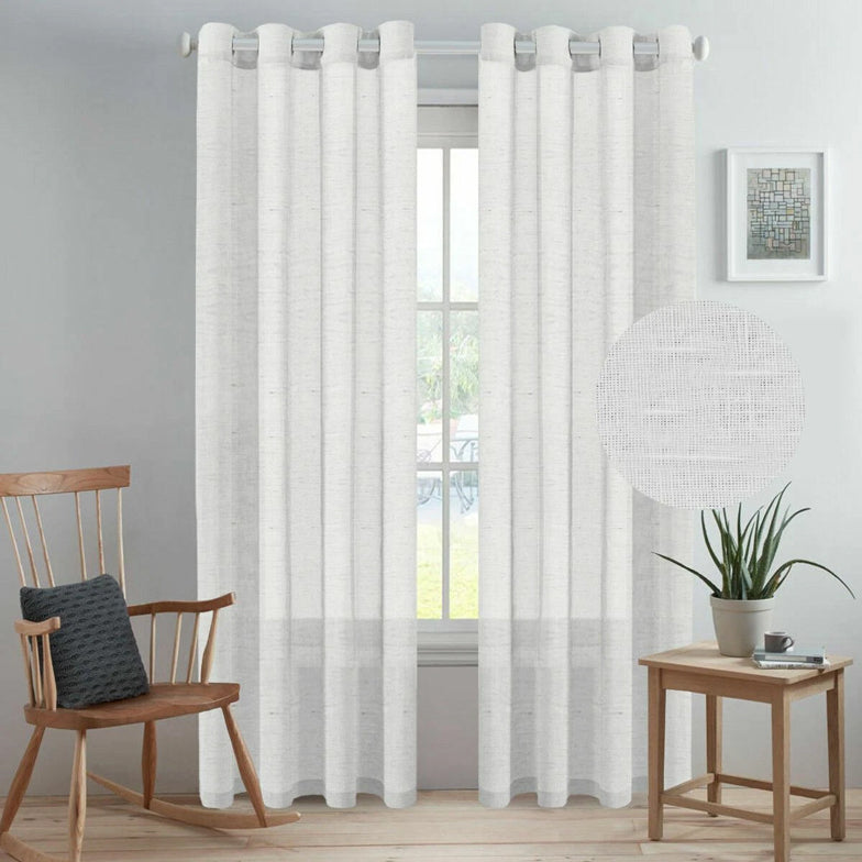 Linen Sheer Curtains - Soft Natural Light, Privacy Maintained