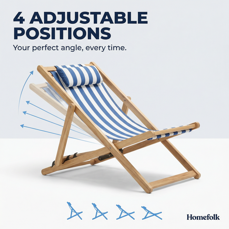 Beach Chair – Relax Anywhere, Adjustable Comfort & Durable Outdoor Design