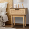 Artiss Rattan Bedside Table  – Modern Coastal Look, Smarter Bedroom Storage