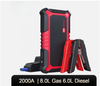 Portable car jump starter kit with compact power bank and carrying case.