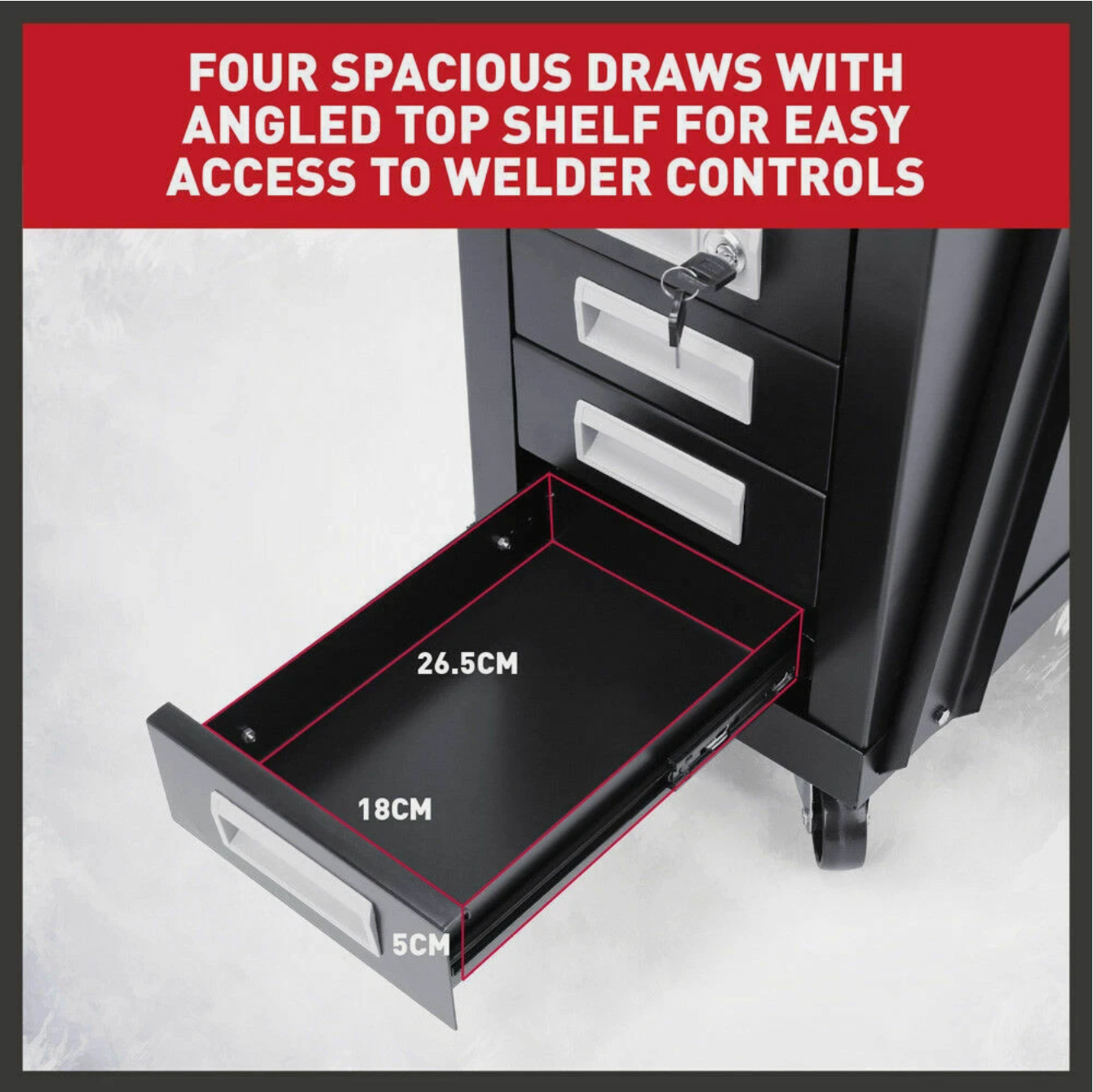 Heavy-Duty Welding Trolley — Organise Your Setup, Move With Ease