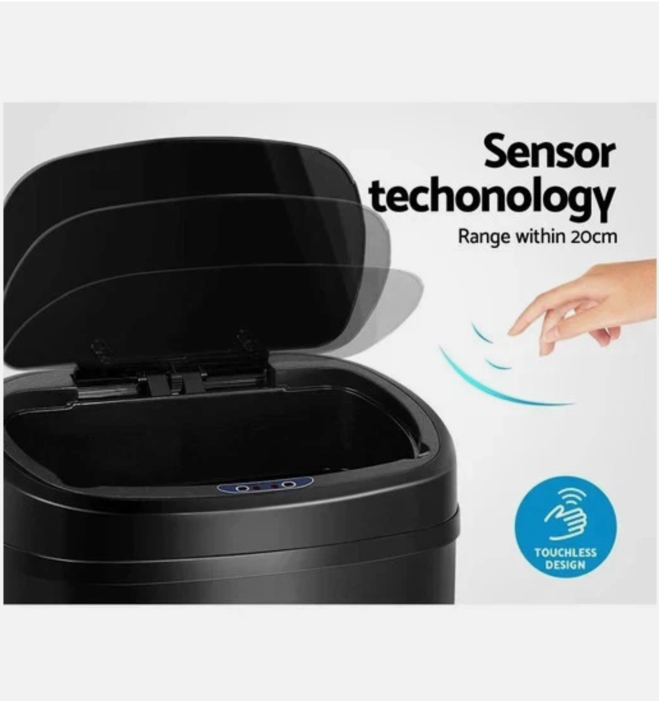 Motion Sensor Bin 58 Lt – Hands-Free, Hygienic, Effortless Clean
