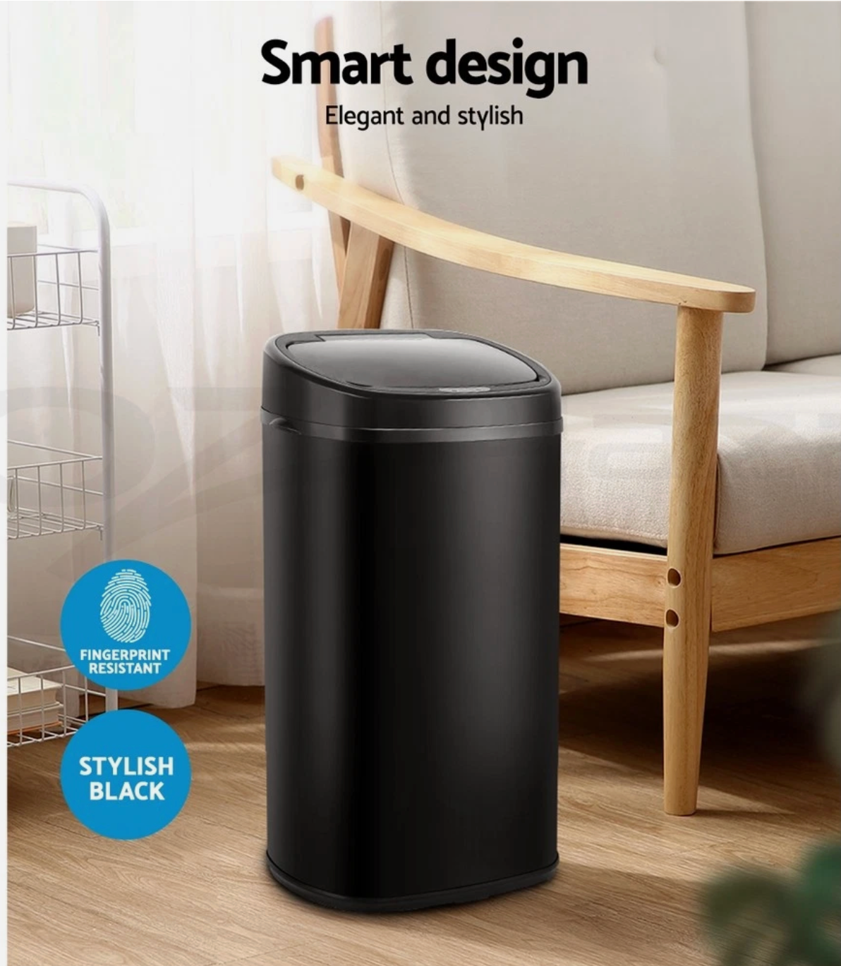 Motion Sensor Bin 58 Lt – Hands-Free, Hygienic, Effortless Clean