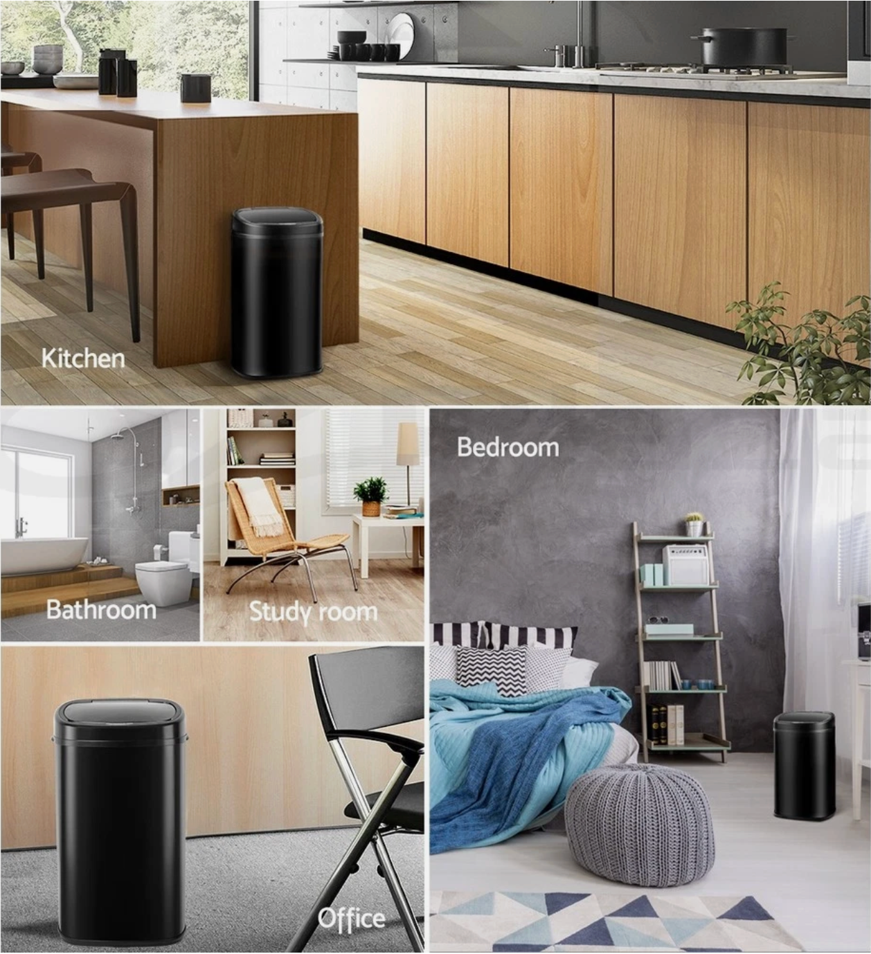 Motion Sensor Bin 58 Lt – Hands-Free, Hygienic, Effortless Clean