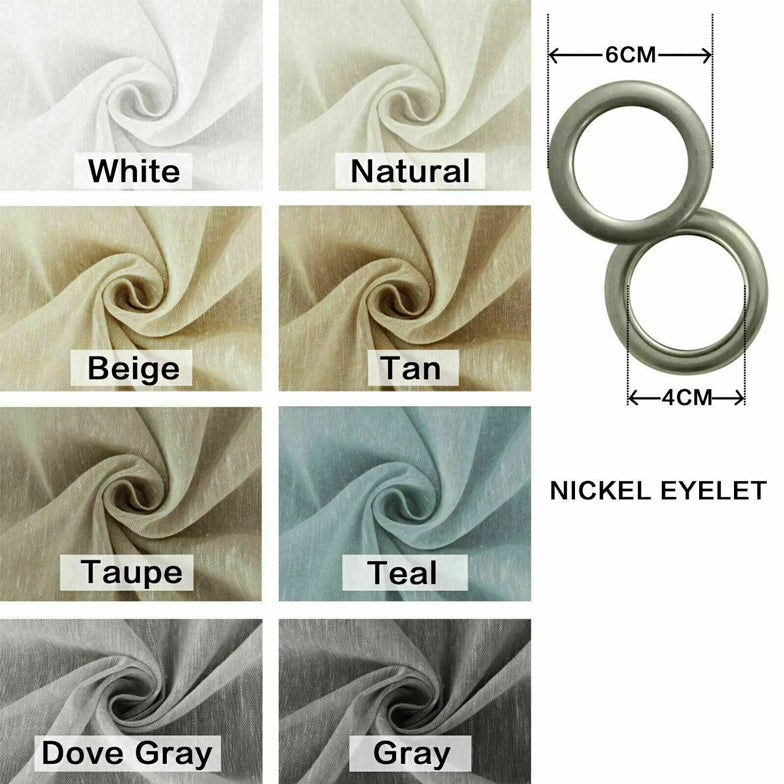 Linen Sheer Curtains - Soft Natural Light, Privacy Maintained