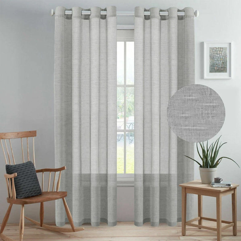 Linen Sheer Curtains - Soft Natural Light, Privacy Maintained