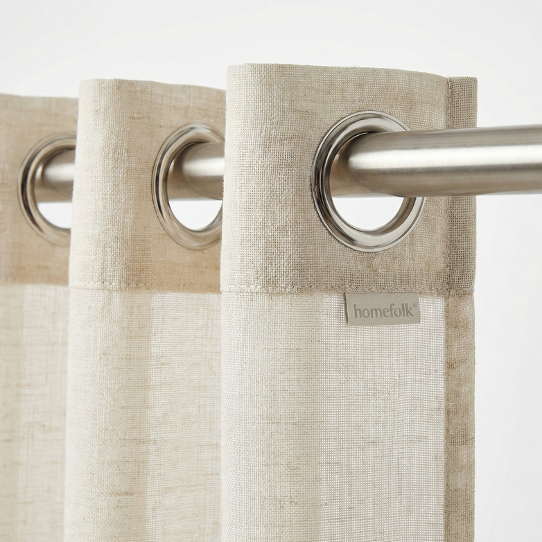 Linen Sheer Curtains - Soft Natural Light, Privacy Maintained