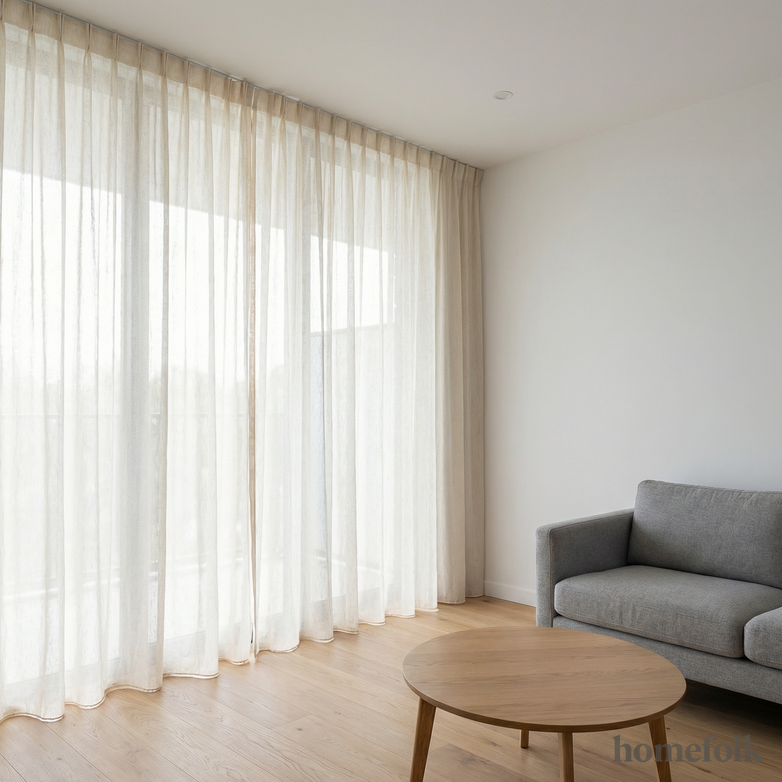 Linen Sheer Curtains - Soft Natural Light, Privacy Maintained