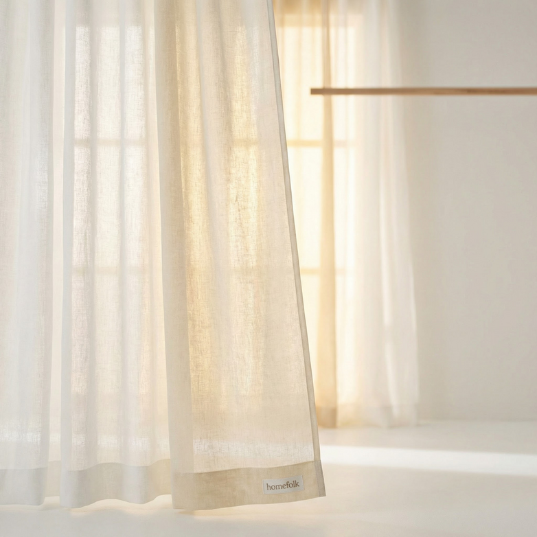 Linen Sheer Curtains - Soft Natural Light, Privacy Maintained